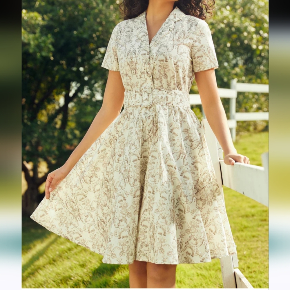 Modcloth Countryside Serenade Casual Dress Size Large